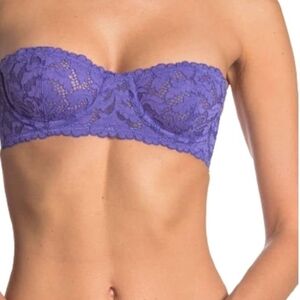 NWT Free People Deep Periwinkle Love Letters Convertible Underwire Bra in Sz 32B